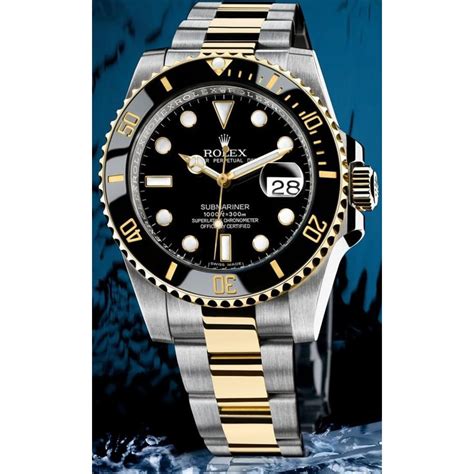 rolex submariner silver and gold replica